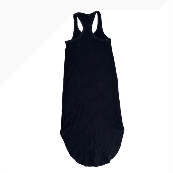 Aerie Black Ribbed Racerback Maxi Tank Dress Size‎ Small - Picture 2 of 3